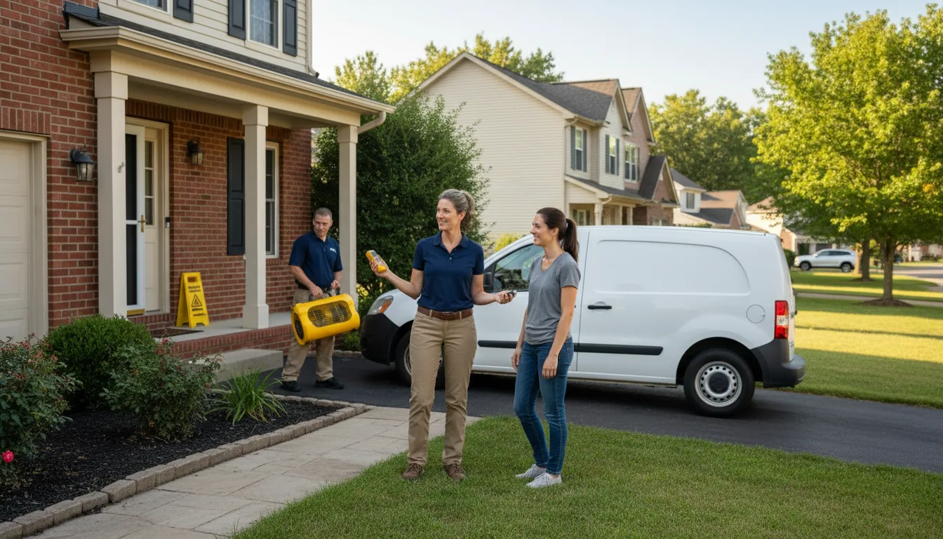Residential water damage restoration in Hayden, AZ